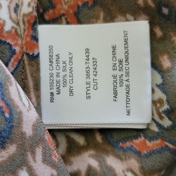 Joie | Bradie Print Silk Halter Style Tank Blouse Size Small - Picture 8 of 8